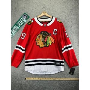 Fanatics Chicago Blackhawks TOEWS 19 Mens Large Red Indian NHL Jersey - L NEW